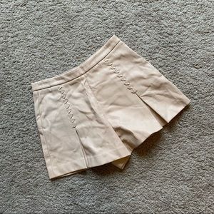 Zara Faux Leather High Waisted Shorts